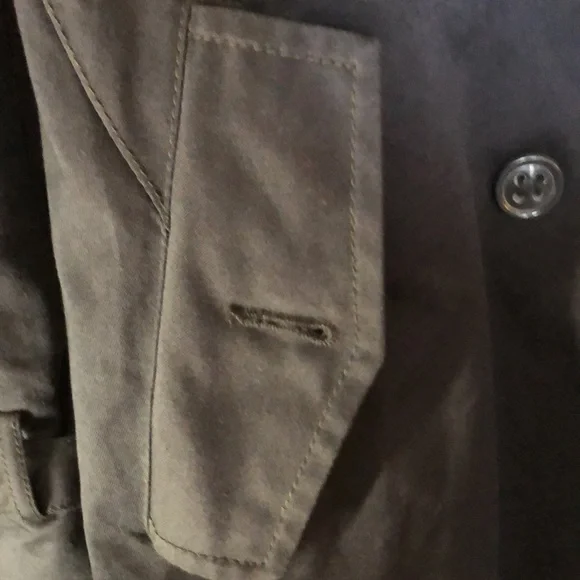 Navy blue Zara men’s raincoat - Long Jacket - Picture 5 of 12